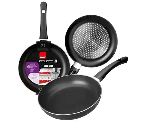 Pfanne 22 cm IBILI Bratpfanne Inducta 22 cm, Aluminium, schwarz