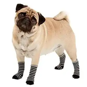 Hundesocken Karlie Sockies L: 45 mm B: 35 mm schwarz-grau S