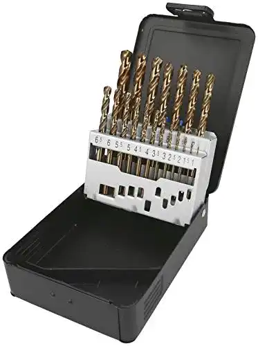 Edelstahlbohrer Heller Tools 990 Co HSS Cobalt , Grau, 19-tlg.