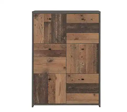 Kommode industrial Forte Best Chest Kommode mit 6 Türen