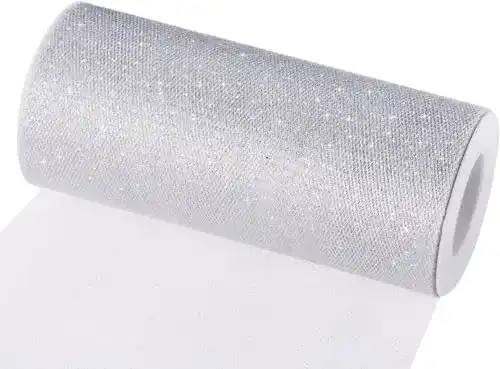 Glitzerstoff YXJDWEI Tüll Dekostoff Tüllband Tischläufer Tischband