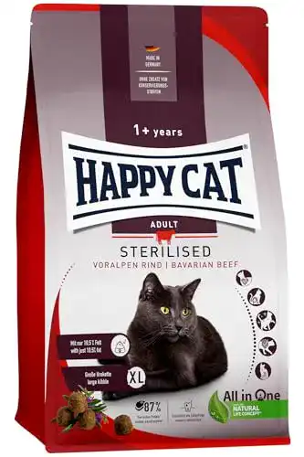 Happy-Cat-Trockenfutter Happy Cat, Sterilised Adult Voralpen Rind