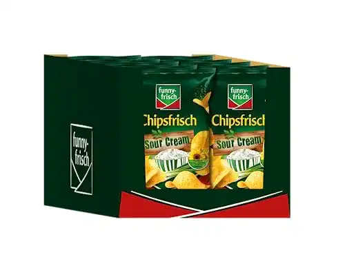 Kartoffelchips Funny-Frisch Chipsfrisch Sour Cream (10 x 175 g)