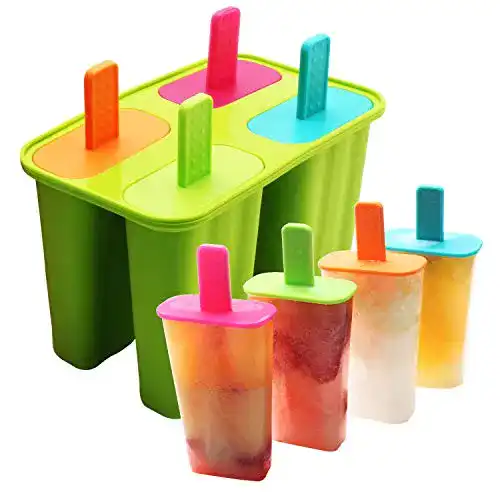 Eisform DEHUB Silikon, 4 Popsicle Formen Set, BPA Frei