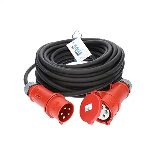 Starkstromkabel KALLE DAS KABEL CEE-Verlängerung Gummi