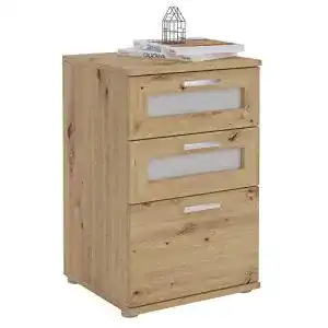 Nachttisch CARO-Möbel für Boxspringbetten MARIKE in Asteiche