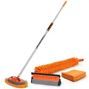 Auto-Reinigungsset MATCEE Autowaschbürste Teleskop Kit 4pcs