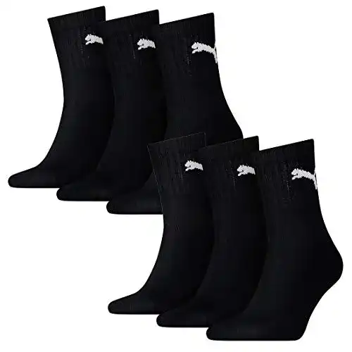 Herrensocken schwarz PUMA Herren Short Crew Socks 6er Pack