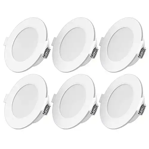 LED-Einbaustrahler UKawhi, Ultra flach 6W 230V IP44, 6er Set