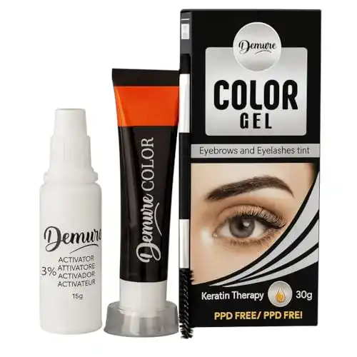Augenbrauenfarbe Demure Color Gel 30g, Professional Formula