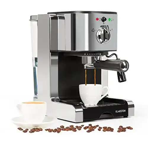 Kleine Siebträgermaschine Klarstein Passionata Espressomaschine