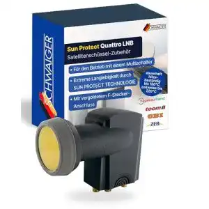 Quattro-LNB SCHWAIGER -401- Quattro LNB mit Sun Protect