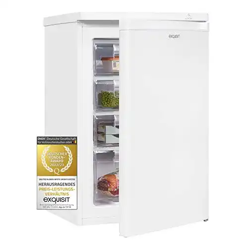 Gefrierschrank (80 Liter) Exquisit Gefrierschrank GS12-040E weiss
