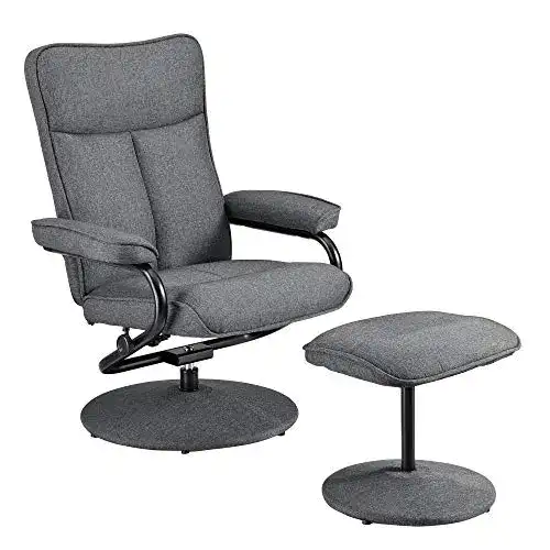 Relaxsessel mit Hocker [en.casa] Fernsehsessel inkl. Liegefunktion