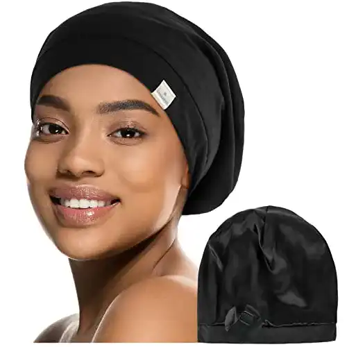 Schlafmütze YANIBEST Bonnet, Satin Gefüttert Extra Groß