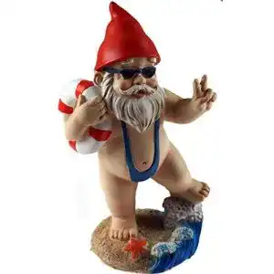 Gartenzwerg Blue Whale Gifts Niebieski wieloryb prezenty 15 cm Funny