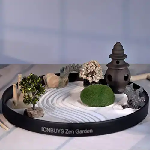 Zen-Garten ICNBUYS Zen Garten Set Zubehör und Werkzeuge