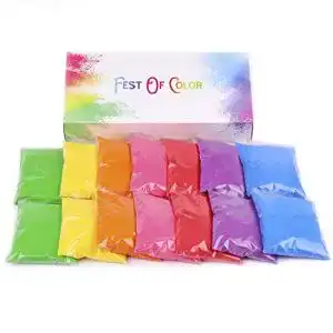 Holi-Farben festofcolor 14 Stück Packungen, je Stück 50 g