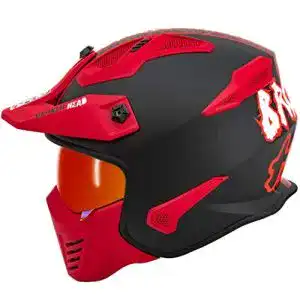 Broken-Head-Helm Broken Head Street Warrior Rot Camouflage