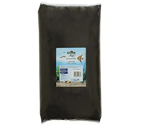 Sand Dehner Aqua Aquarien, Körnung 0.4-1.2 mm, 5 kg, schwarz