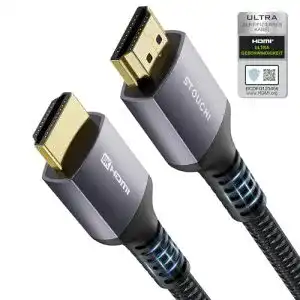 HDMI-2.1-Kabel Stouchi HDMI 2.1 Zertifiziertes Kabel 3m, 8K Ultra