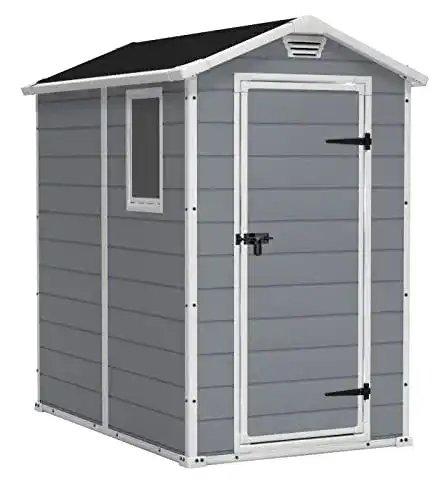 Geräteschuppen Keter 7207 Gerätehaus Manor 4×6 S, Grau, 3,8m³