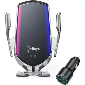 Qi-Ladegerät fürs Auto Hinyx Kabelloses Auto Ladegerät, 2 in 1
