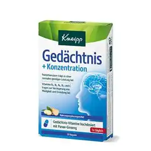 Gedächtnis-Tabletten Kneipp Gedächtnis + Konzentration, 30 Kaps.