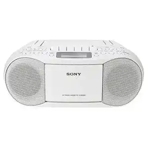 CD-Player mit Kassettendeck Sony CFD-S70 Boombox, weiß