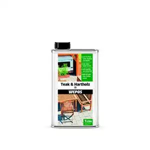Terrassenöl Wepos 2000300657 Teak- und Hartholz Öl 1 Liter