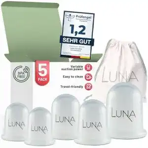 Schröpfglas LUNA FitLines – 5er Set Premium Schröpfgläser
