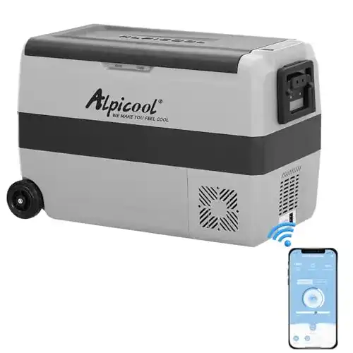 Kühlbox 50 Liter Alpicool T50 50 Liter Kühlbox 12V tragbar