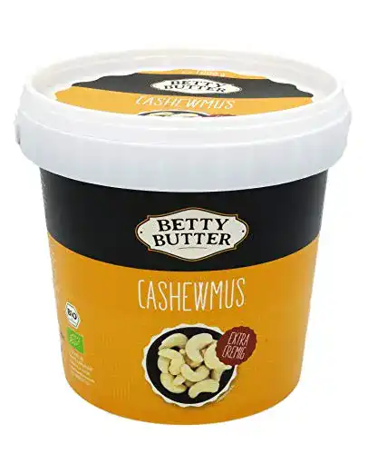 Cashewmus Betty Butter Bio, 1 kg Eimer, natürliches Nussmus