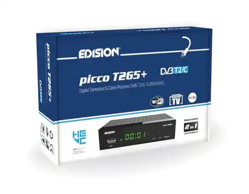Die beste Edision-Receiver Edision Picco T265+ Terrestrischer DVB-T2 2026 Test Bestseller Edision-Receiver Edision Picco T265+ Terrestrischer DVB-T2