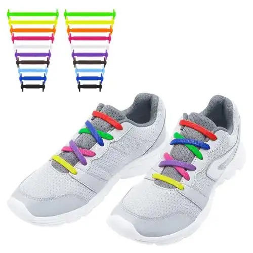 Silikon-Schnürsenkel RJ-Sport Elastische Silikon Schnürsenkel flach