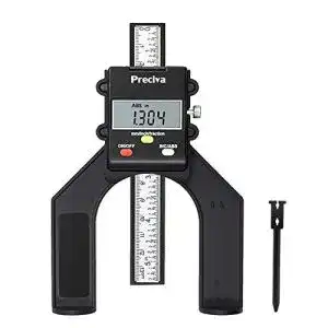 Tiefenmesser Preciva , 0-80mm Profil Digitaler für Holzbearbeitung