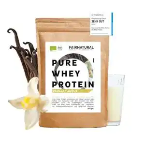 Whey-Protein (Vanille) Fairprotein BIO WHEY Protein-Pulver, 650g