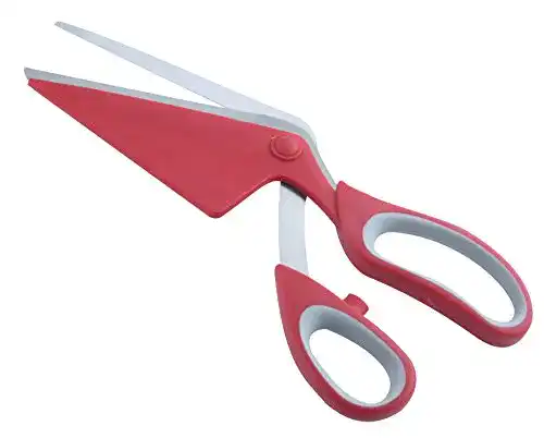 Pizzaschere FACKELMANN und -Heber aus Stahl mit Softgrip-Griff