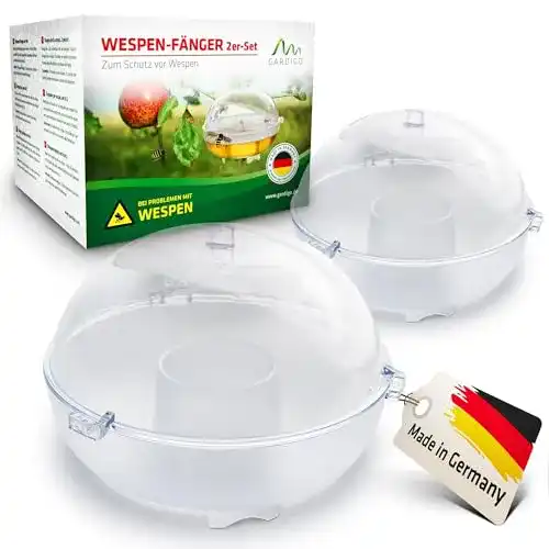 Wespenfalle Gardigo 2er Set | Wespenfänger aus Kunststoff