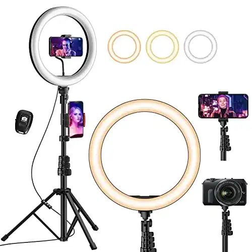 Die beste Ringlicht für Videokonferenz UPhitnis 12 Zoll Ringlicht mit Stativ 2026 Test Bestseller Ringlicht für Videokonferenz UPhitnis 12 Zoll Ringlicht mit Stativ