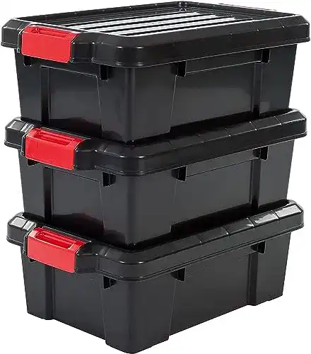 Transportbox Iris Ohyama, 3er-Set, Aufbewahrungsbox, 12.5 L