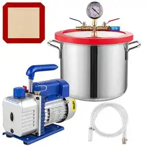 Vakuumkammer Frantools 1,5 Gallonen mit Vakuumpumpe 3CFM