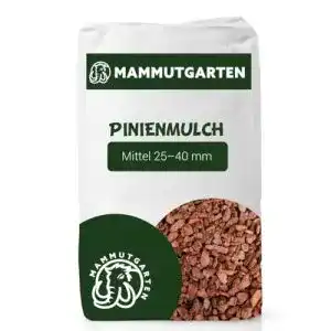 Pinienmulch MammutGarten Pinie Rinde Garten Mittel 25-40 mm