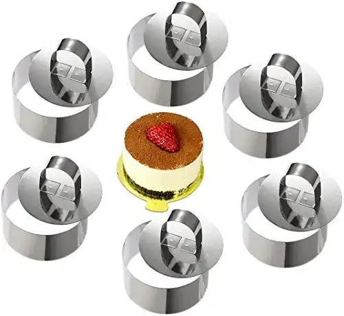 Dessertringe ONEDONE Mousse Ringe 6 Stück, rund