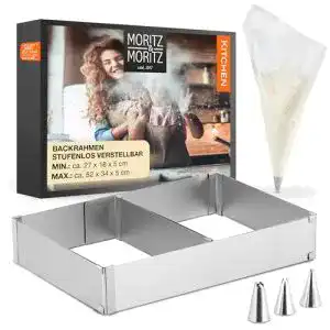 Backrahmen Moritz & Moritz Rechteckig mit 10 Spritzbeuteln