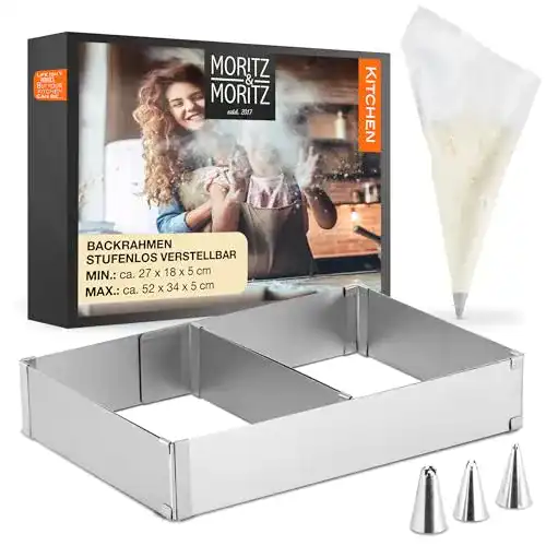 Backrahmen Moritz & Moritz Rechteckig mit 10 Spritzbeuteln
