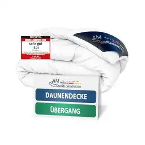 Bettdecke 200 x 200 DormiGood, 100% Daunen, Übergangszeit