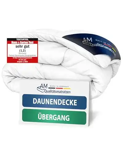 Bettdecke 200 x 200 DormiGood, 100% Daunen, Übergangszeit