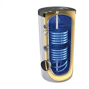 Solarspeicher SHWT 300 Liter emailliert, mit 2 Wärmetauschern