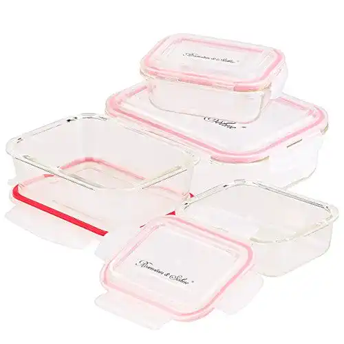 Frischhaltedose Rosenstein & Söhne Glasbehälter: 5in1, Set, 8-tlg